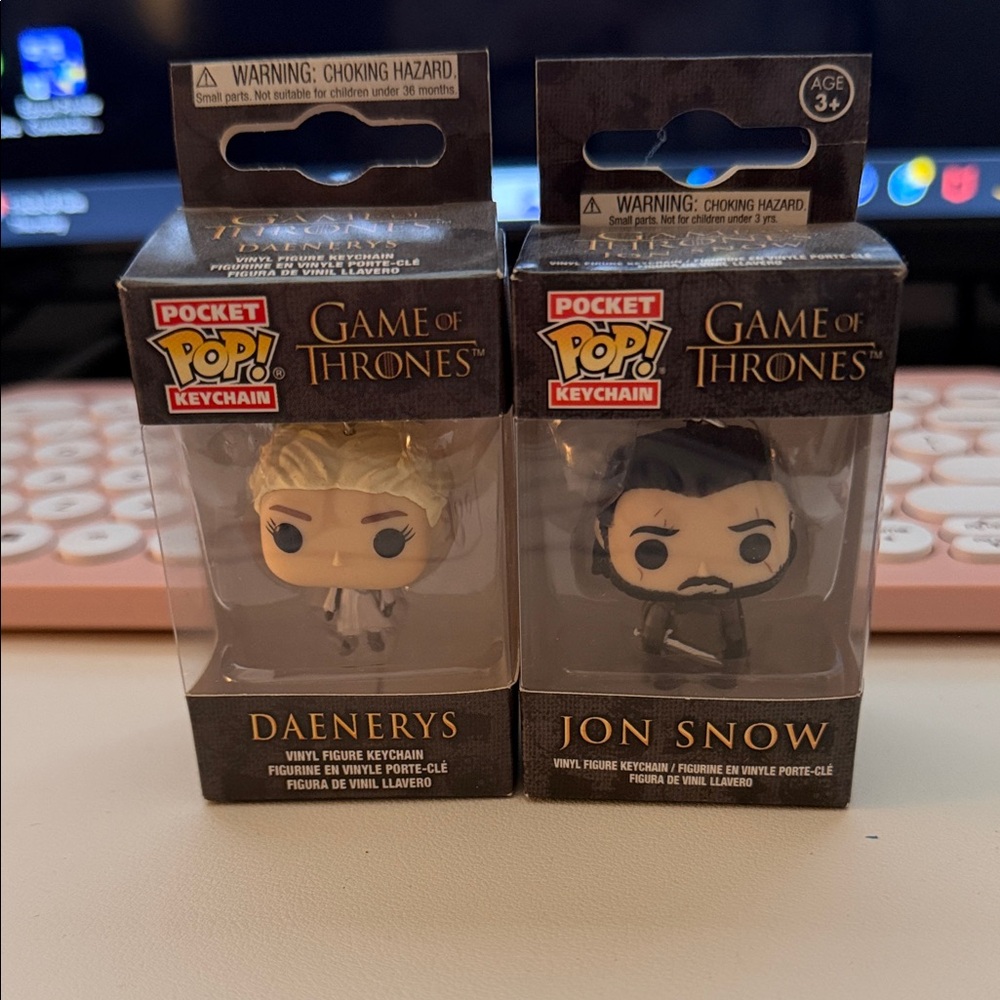 Funko Game of Thrones Daenerys and Jon Snow Keychain Set